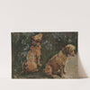 Two Terriers; Study For &#039;the Half Holiday&#039; by Elizabeth Adela Forbes