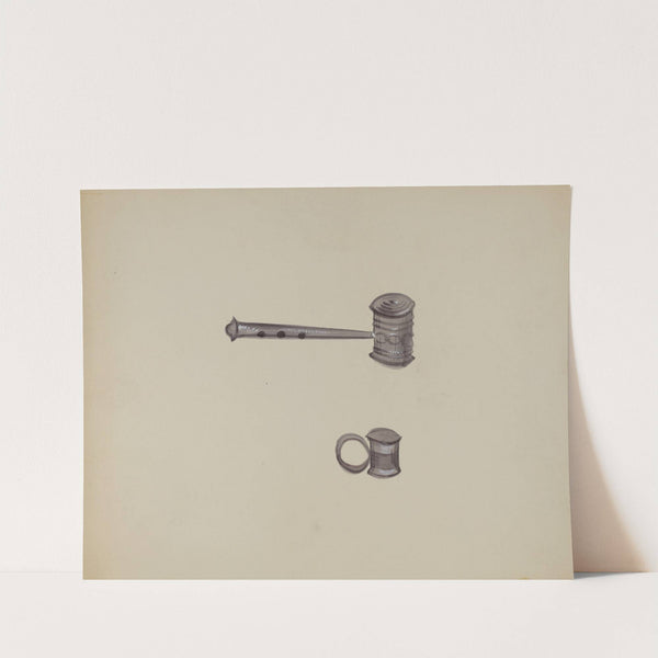 Two Tin Rattles by Raoul Du Bois