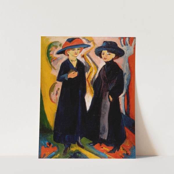 Two Women (1911-1912) by Ernst Ludwig Kirchner