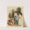 Two women and a man in Elizabethan dress by Joseph Kenny Meadows