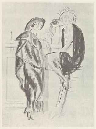 Two women at a bar
