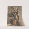 Two Women holding a Basket by Paul Sandby
