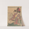 Two Women with Children at the Seashore (ca. 1800–1806) by Kitagawa Utamaro
