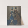 Two Women with Fans by Constantin Guys