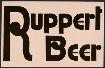 Typographical studies for Ruppert Beer