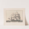 U.S. frigate Cumberland, 54 guns – the flag ship of the Gulf Squadron, Com. Perry (1848) by Currier & Ives.