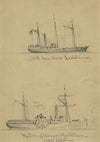 U.S. Gun Boat Louisiana. Rebel Steamer Yorktown
