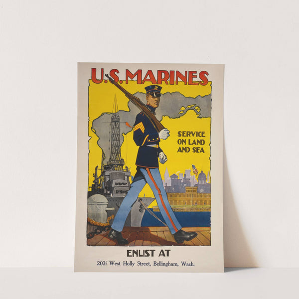 U.S. Marine Corps - Service on land and sea by Sidney Riesenberg