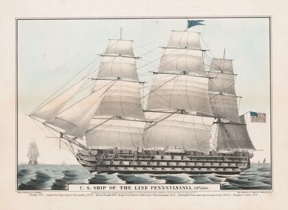 U.S. ship of the line Pennsylvania, 140 guns (1846)