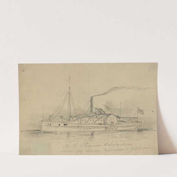 U.S. Steamer Adelaide, which plys between Baltimore &amp; Fort Monroe by Alfred Rudolph Waud