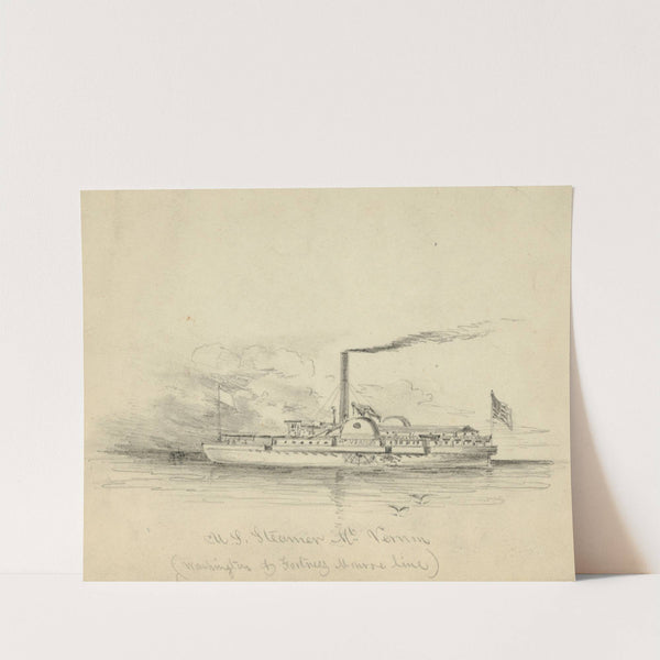 U.S. Steamer Mt. Vernon by Alfred Rudolph Waud