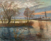 Überschwemmung im alten Dorf (Die Sagehorner Landstraße bei Hochwasser) (1938)