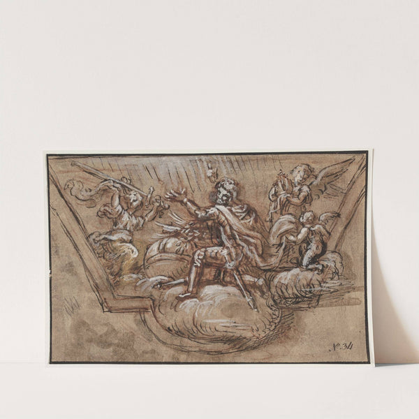 Udkast til loftsdekoration by Pierre Mignard