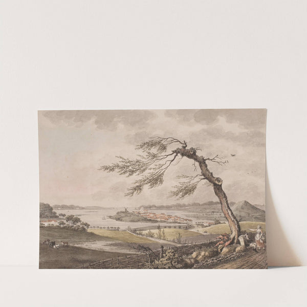 Udsigt af Præstø i Sjælland by Søren L. Lange