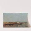 Uferlandschaft, französische Küste (1874) by Eugen Jettel