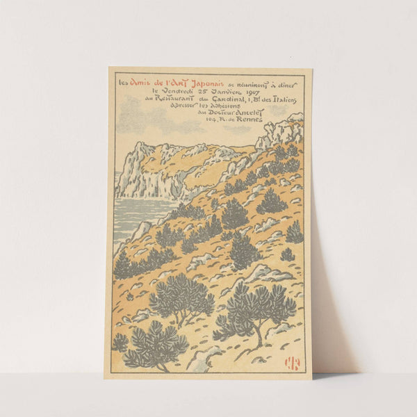 Uitnodiging voor een diner van Les Amis de l’Art Japonais, 25 januari 1907 (1907-01) by Henri Rivière