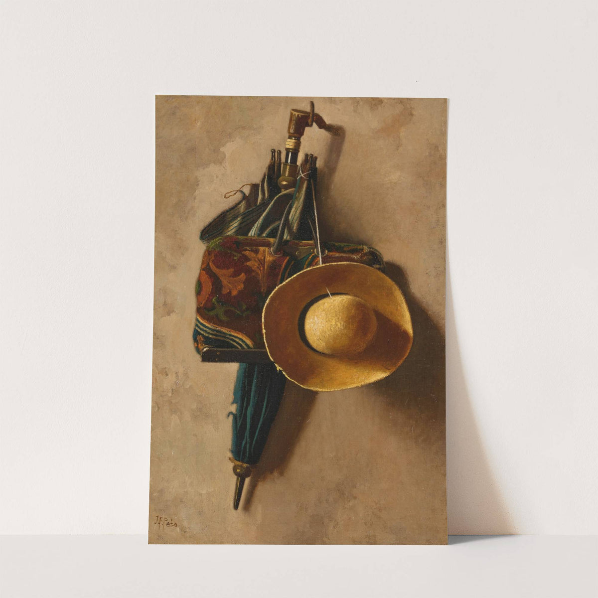 Umbrella, Hat and Carpet Bag by John Frederick Peto