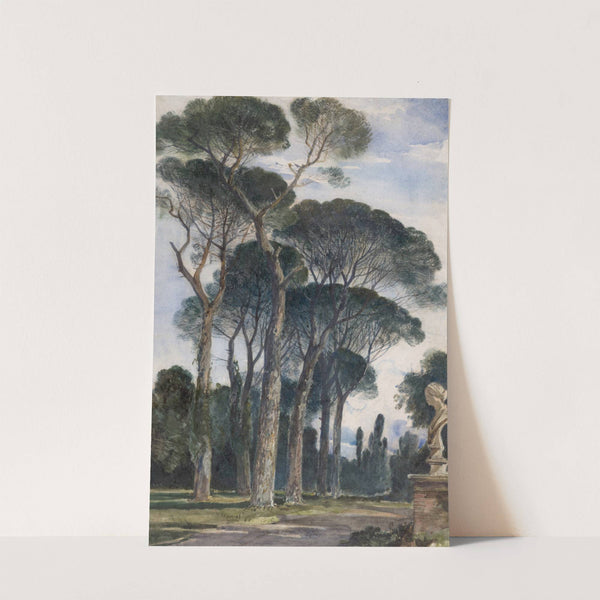 Umbrella Pines in the Villa Borghese, Rome by William James Müller