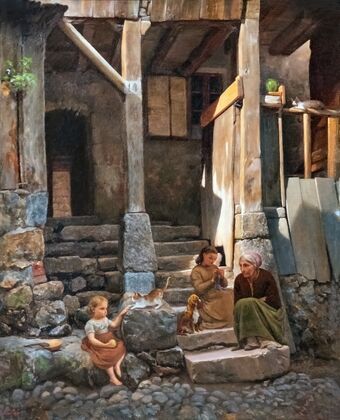 Un ancien portique, Annecy