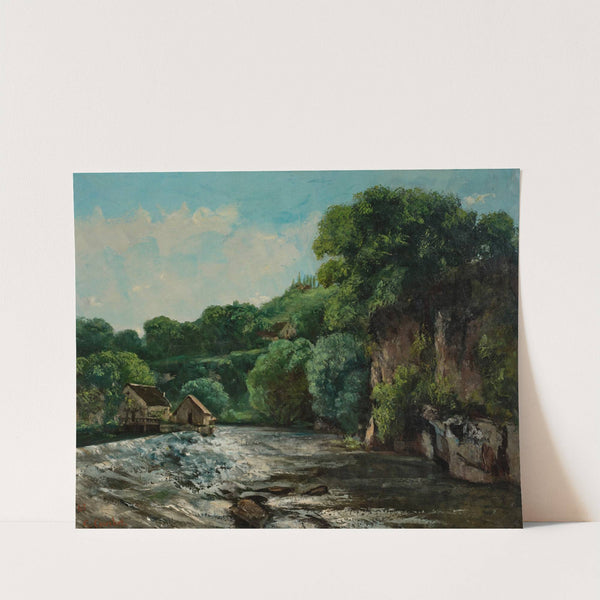 Un barrage près d’Ornans, or L’Écluse de la Loue (1861) by Gustave Courbet