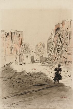 Un chantier, rue Danton (1898)