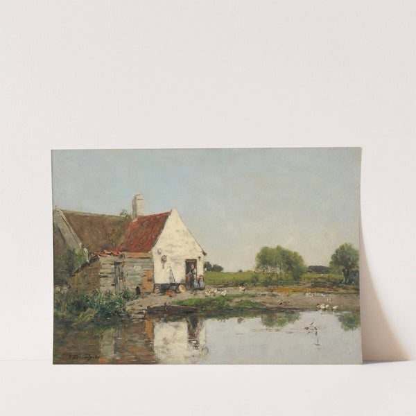 Un coin de ferme aux environs de Dunkerque (1889) by Eugène Boudin