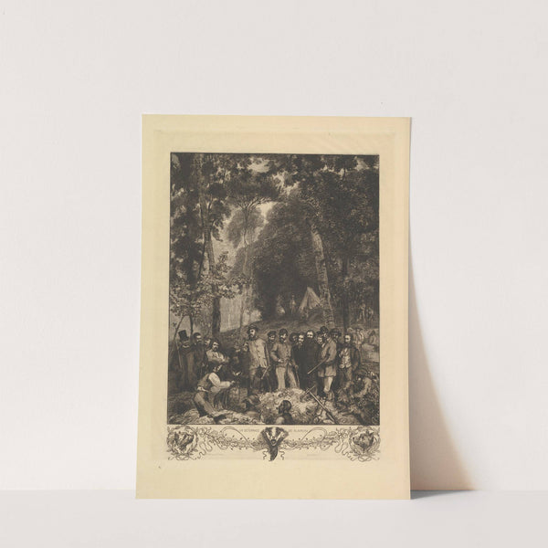 Un Déterrage de Blaireau (1863) by Félix Bracquemond