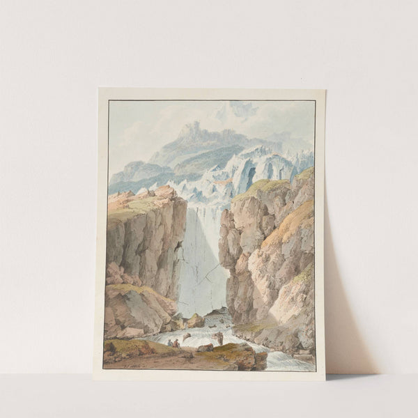 Un Glacier dessinè d’après nature dans le Pais de Ligues grises by Johann Ludwig Aberli