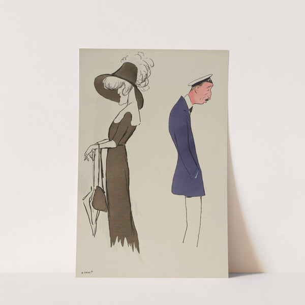 un homme et une femme (1913) by Georges Goursat (Sem)