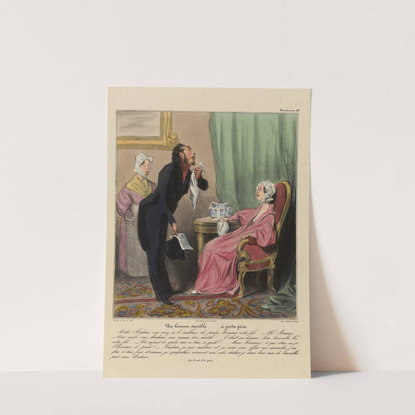 Un homme sensible… à juste prix (1836-1838) by Honoré Daumier