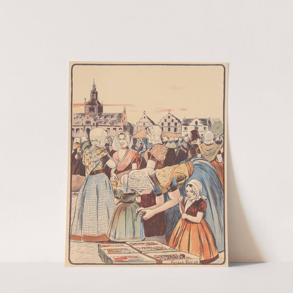 Un Marché En Zélande (1898) by Fernand Piet