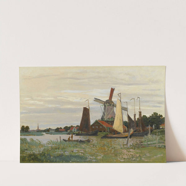 Un Moulin À Zaandam (1871) by Claude Monet