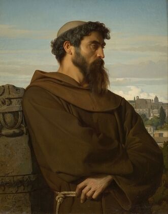 Un penseur, jeune moine romain