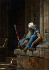 Un portier fumant au Caire (1876)