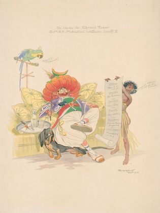 Un repas du Grand Tueur S.M.K.K. Mohamed Willioum Louff II (1915)