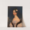 Unbekannte Dame in lila Kleid (1834) by Leopold Fertbauer