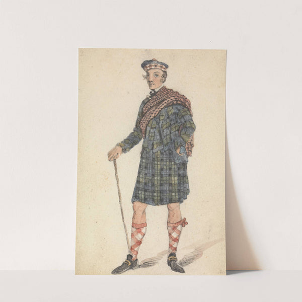 Uncle George in the Dress of a Highland Herdsman by George Walker