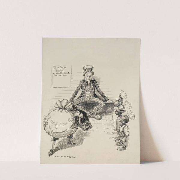 Uncle Sam, Buyer of Small Islands (1902) by William Henry Walker