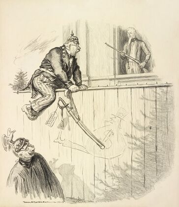 Uncle Sam; Look here you, one side or the other and quick (1915) — size preview