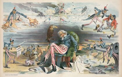 Uncle Sam’s dream of conquest and carnage – caused by reading the Jingo newspapers