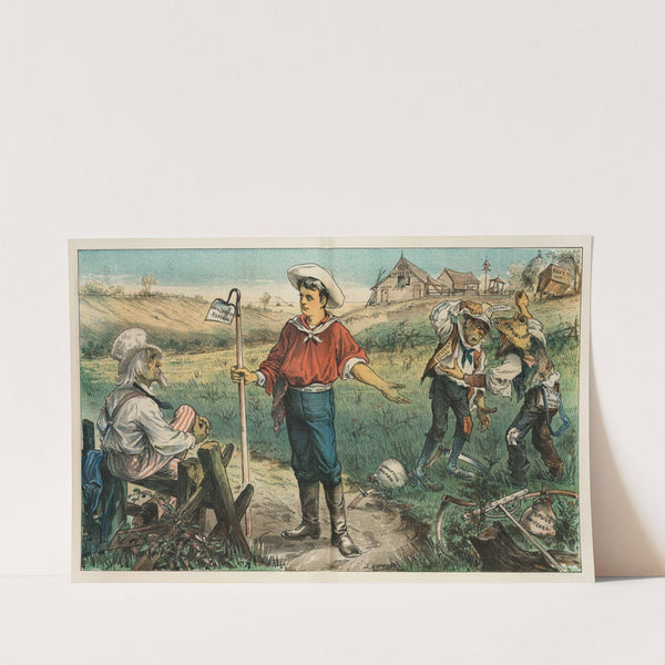 Uncle Sam&#039;s neglected farm by Joseph Ferdinand Keppler