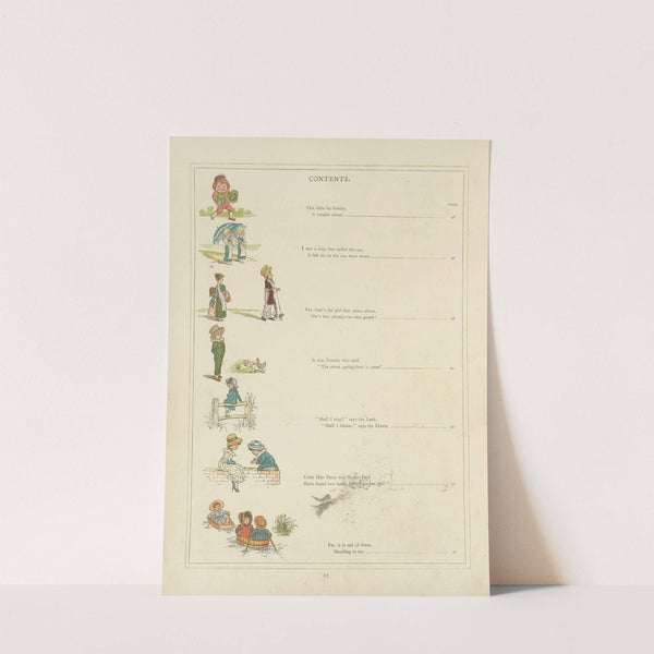 Under the window;pictures & rhymes for children Pl.13 (1878) by Kate Greenaway