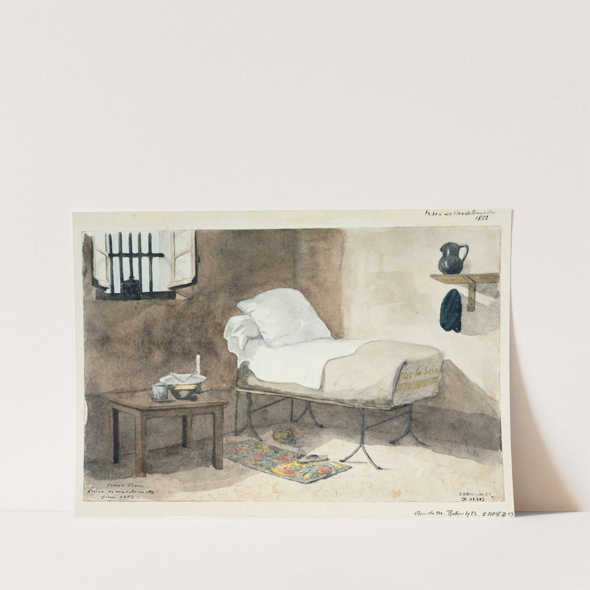 Une chambre de la prison des Madelonnettes by Victor Borci