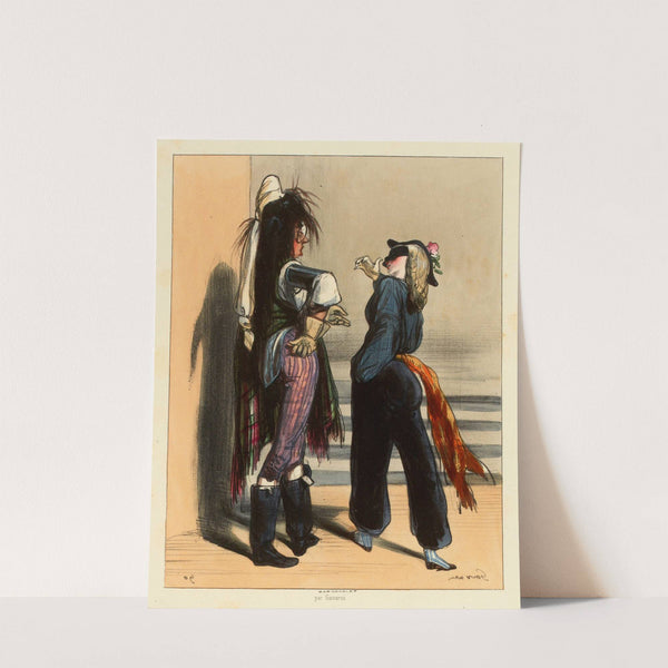 -. une douzaine d’huîtres et mon coeur. – Ta parole (1840) by Paul Gavarni