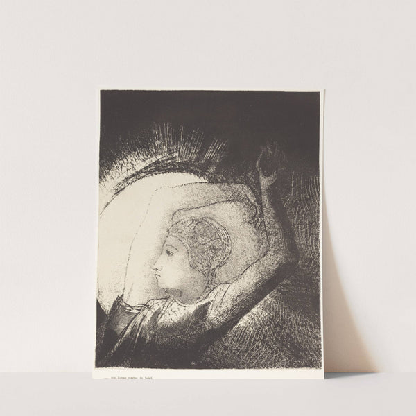 Une femme revêtue du Soleil (1899) by Odilon Redon