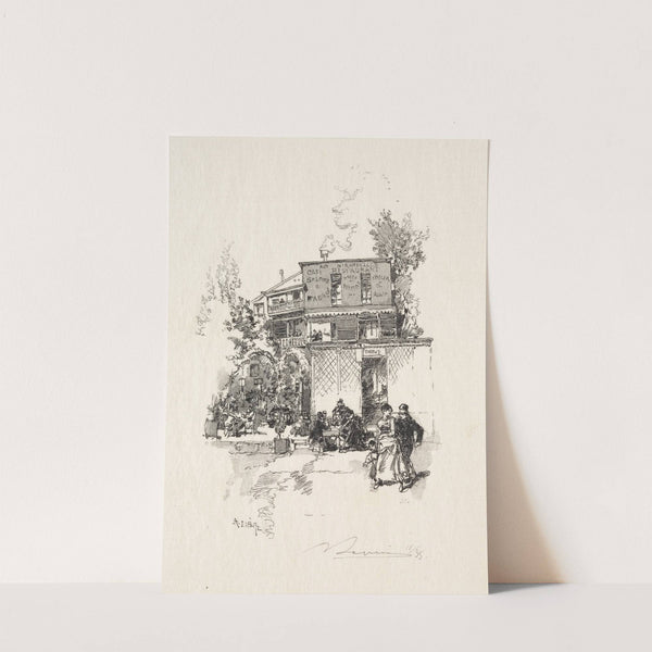 Une Guinguette (1886) by Auguste Louis Lepère