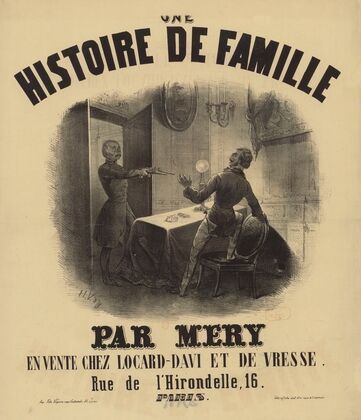 Une histoire de famille par Mery. En vente chez Locard-Davi et De Vresse (1854)