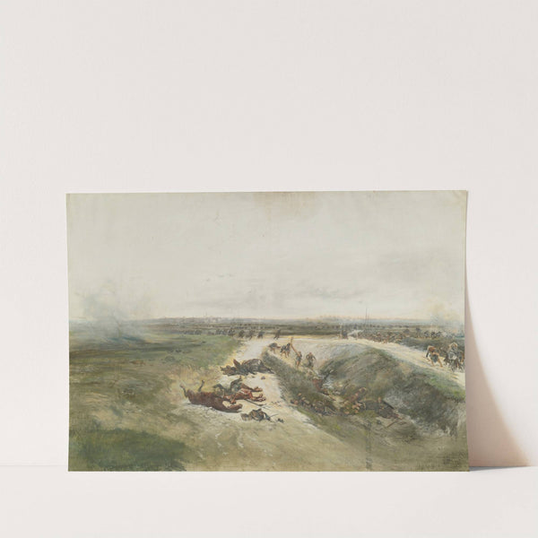 Une L&#039;offensive Militaire; A Study For The Panorama Of The Battle Of Champigny by Jean-Baptiste Édouard Detaille