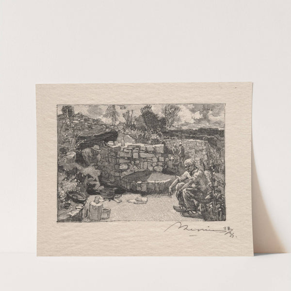 Une loge de carrier (c. 1870–1918) by Auguste Louis Lepère