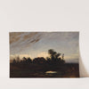 Une mare près de la Glacière, au crépuscule (1821) by Paul Huet